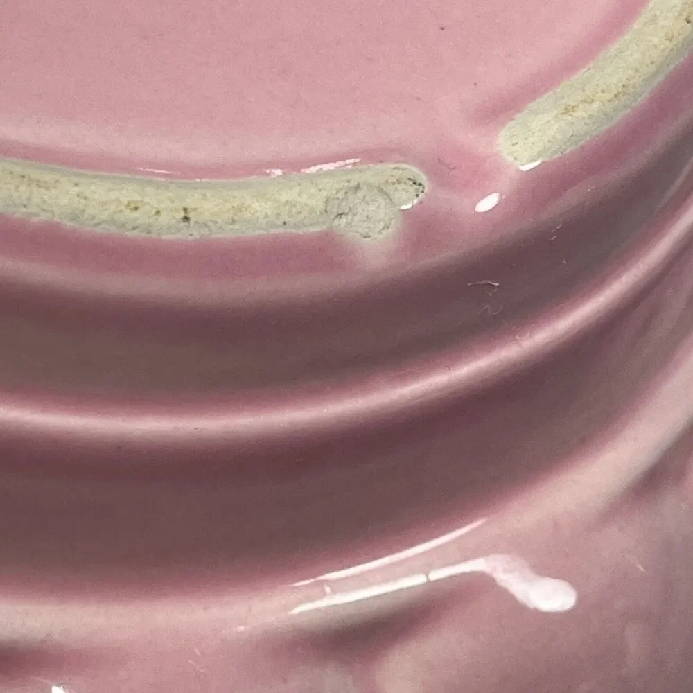 Vintage California Pottery‎ Pink Covered Dish 106  Mid Century Made in USA 1960s